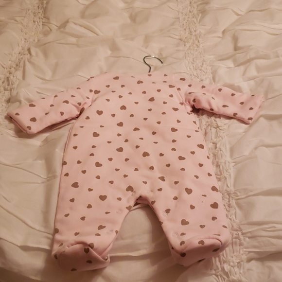 Baby Girl 0-3 Months Absorba Bodysuit With Feet. - Picture 2 of 2